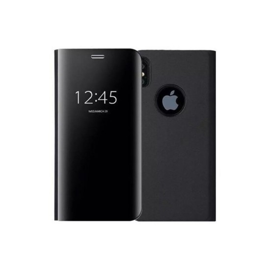 FLIP CLEAR VIEW IPHONE CASE X/XS BLACK